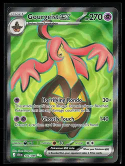 Gourgeist ex 102/086 Ultra Rare ME04: Chaos Rising Pokemon NM - Image 1