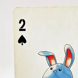 Azumarill Pokemon #184A Playing Card Gold Poker Pichu Nintendo Japanese Vintage - Image 2