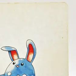 Azumarill Pokemon #184A Playing Card Gold Poker Pichu Nintendo Japanese Vintage - Image 3