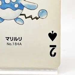 Azumarill Pokemon #184A Playing Card Gold Poker Pichu Nintendo Japanese Vintage - Image 5