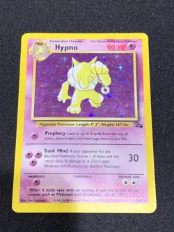 Pokemon Hypno HOLO 8/62 Fossil 1999 WOTC TCG - Image 1