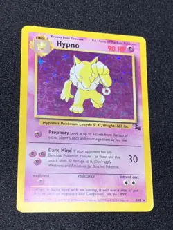 Pokemon Hypno HOLO 8/62 Fossil 1999 WOTC TCG - Image 2