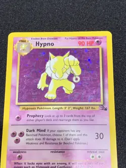 Pokemon Hypno HOLO 8/62 Fossil 1999 WOTC TCG - Image 4