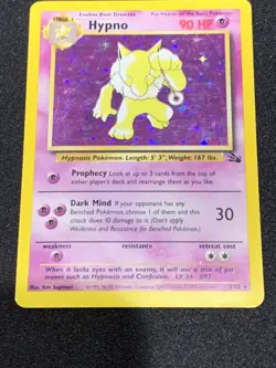 Pokemon Hypno HOLO 8/62 Fossil 1999 WOTC TCG - Image 5