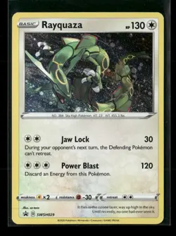 Rayquaza SWSH029 Holo Sword & Shield Promo NM/M Pokemon - Image 1