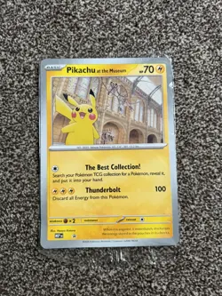 Pokemon TCG: Pikachu at the Natural History Museum - Jumbo Promo *New & Sealed* - Image 1