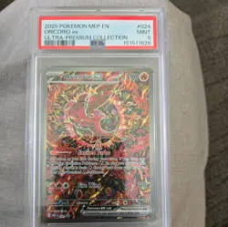 2025 POKEMON MEP EN-ME BLACK STAR PROMO #024 ORICORIO ex ULTRA-PREMIUM PSA 9 733 - Image 1