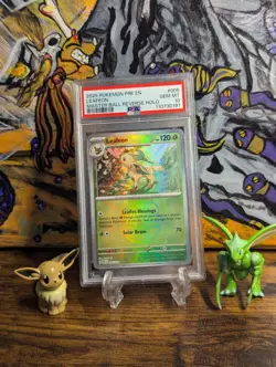 Pokemon SV 🌿 Prismatic Evolutions Holo Leafeon Master Ball 005/131 PSA 10 ✨ - Image 1