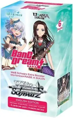 Weiss Schwarz: Poppin’Party x Morforica Box Extra Booster [6 Packs] NEW SEALED - Image 1