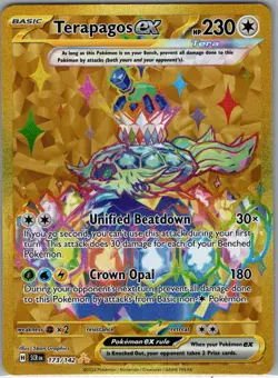Terapagos ex 173/142 SV07: Stellar Crown - Pokemon Card - NM - Image 1