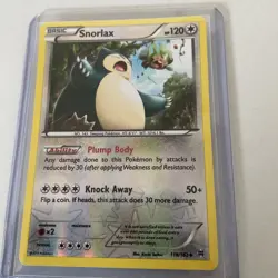 Snorlax Reverse Holo 118/162 BREAKthrough Pokemon Card - Image 1