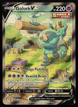 Golurk V 182/203 Alternate Full Art Evolving Skies Pokemon Card - Image 1
