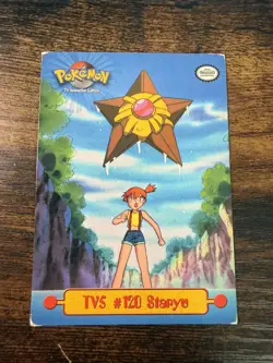 TV5 #120 Staryu Topps Series 1 Non-Holo Pokemon Card VG Misty Vintage Animati MP - Image 1