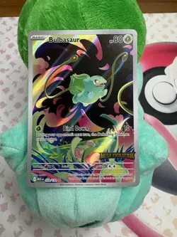 Pokemon TCG Bulbasaur 133/132 Misc Cards & Products Stamped Holo IR ENG - Image 1
