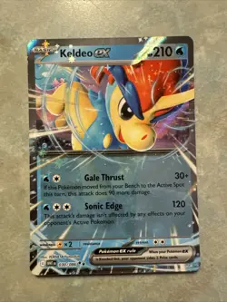 Keldeo 030/086 EX White Flare Double Rare Holo Card Pokemon TCG - Image 1