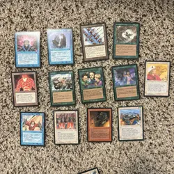 Vintage MTG Black Border Card Lot Of 45 Old School Magic Cards 1990s - Image 4