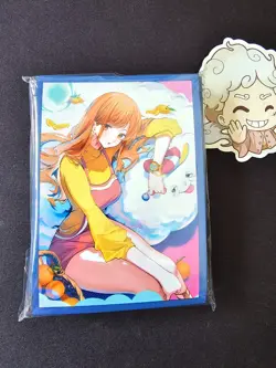 ONE PIECE Card Game Custom Art Don Sleeves Bandai Japan (10pc) - Nami & Zeus NEW - Image 1