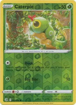 Caterpie 1/264 Reverse Holo | Fusion Strike | Pokemon Card - Image 1