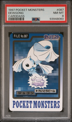 PSA 8 Dewgong 087 Carddass NM-Mint Pokemon Card Vending 1997 Pocket Monsters - Image 1