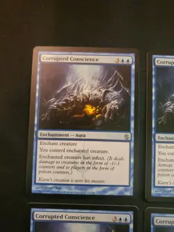 4x Corrupted Conscience Mirrodin Besieged MTG Magic The Gathering Tcg Playset - Image 2
