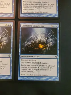 4x Corrupted Conscience Mirrodin Besieged MTG Magic The Gathering Tcg Playset - Image 4