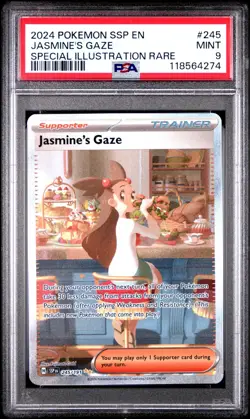 Pokemon TCG Jasmine's Gaze 245/191 Special Illustration Rare PSA 9 - Image 1