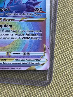 Giratina VSTAR 201/196 Lost Origin Rare Rainbow Pokemon - Image 5
