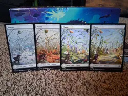x4 Plains BLB Bloomburrow MTG 262 263 264 265 FULL ART BASIC LAND M/NM 4x - Image 1