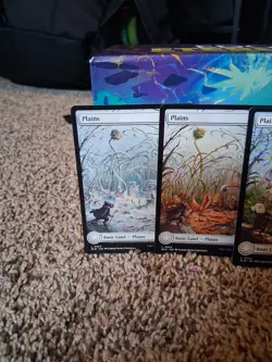 x4 Plains BLB Bloomburrow MTG 262 263 264 265 FULL ART BASIC LAND M/NM 4x - Image 2