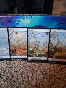 x4 Plains BLB Bloomburrow MTG 262 263 264 265 FULL ART BASIC LAND M/NM 4x - Image 3