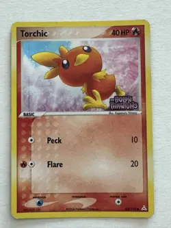 Torchic 83/110 Holon Phantoms Stamped Holo Pokemon Card - Image 1