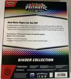 Pokemon TCG Scarlet Violet Prismatic Evolutions Binder Collection New Sealed - Image 2