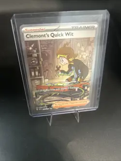 Clemonts Quick Wit 243/191 - Pokemon TCG Surging Sparks Special Illustration - Image 1