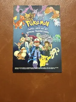 1999 Topps Pokemon Series 1 TV Animation Silver Foil Checklist Blue Logo NNO - Image 1