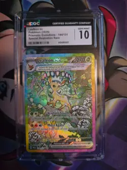 Leafeon ex Pokemon (2025) Prismatic Evolutions - 144/131 CGC GEM MINT 10 - Image 1