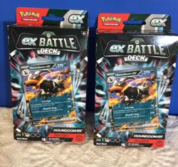 Set Of 2 Pokemon TCG Houndoom Ex Battle Deck Brand New - Image 1