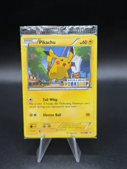 2016 Pokemon Pikachu 20/108 Build-A-Bear Workshop Stamped SEALED PROMO - Image 1