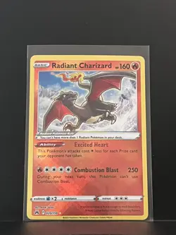 Radiant Charizard 020/159 Radiant Rare Crown Zenith Pokemon TCG NM - Image 1
