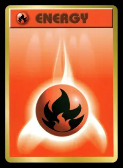 Fire Energy Base Set Pokemon Japanese NM - Image 1