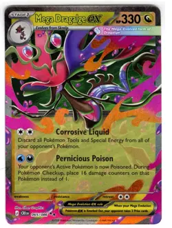 Mega Dragalge ex 065/086 Chaos Rising Double Rare Holo Pokemon TCG NM - Image 1