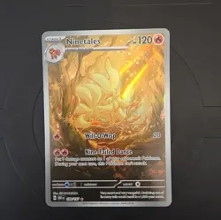 Ninetales 199/197 IR Pokemon Obsidian Flames English Art Rare PACK FRESH-Mint - Image 1