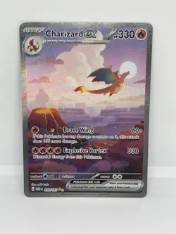 Pokemon Charizard ex 199/165 Scarlet & Violet 151 Special IR LP plus. - Image 1