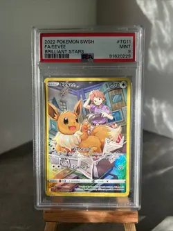 Pokemon Eevee TG11/TG30 Brilliant Stars PSA9 - Image 1