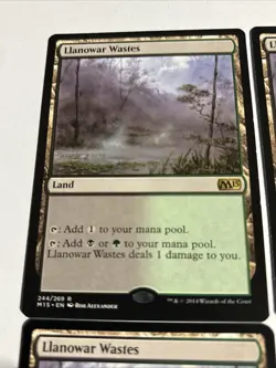 Llanowar Wastes Magic M15 Mixed Playset Of 4 MTG #248 - Image 2