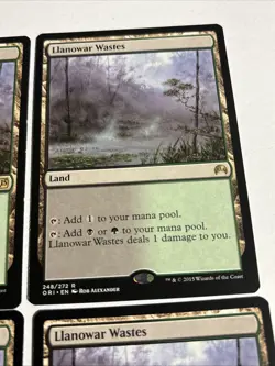 Llanowar Wastes Magic M15 Mixed Playset Of 4 MTG #248 - Image 3