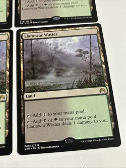 Llanowar Wastes Magic M15 Mixed Playset Of 4 MTG #248 - Image 4