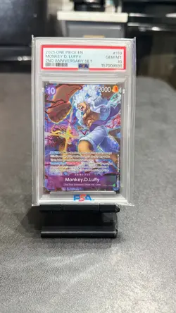 ONE PIECE MONKEY D. LUFFY 2025 2ND ANNIVERSARY SET #119 PSA 10 - Image 1
