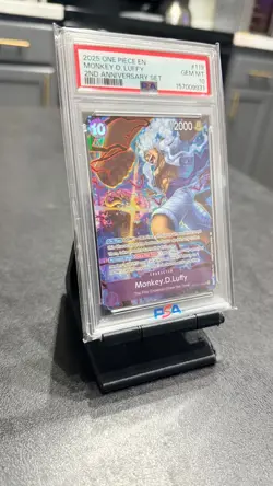 ONE PIECE MONKEY D. LUFFY 2025 2ND ANNIVERSARY SET #119 PSA 10 - Image 2