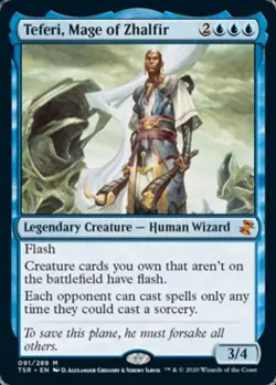 Teferi, Mage of Zhalfir - Near Mint MTG Time Spiral Remastered - Image 1