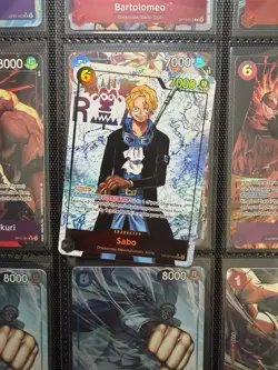 One Piece OP13-120 Sabo SEC Parallel OP13 Carrying On His Will Near Mint - Image 1